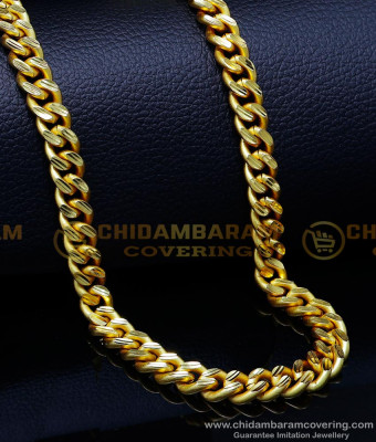 CHN294 - Gold Plated with Guarantee Thick Long Chain for Men