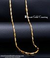 CHN293 – Gold Look Heavy Square Cutting Chain Designs for Men