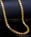 CHN300-LG - 30 Inches Long Heart Design Daily Use 1 Gram Gold Chain