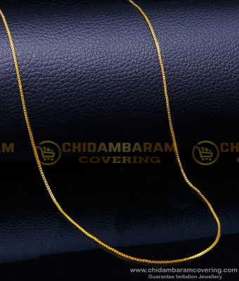 CHN303 - Thin Daily Use Simple Gold Chain Designs for Ladies