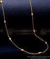 CHN304 - Best Quality Daily Use Gold Beads Chain for Ladies