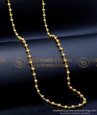 CHN305 - Gold Design Gold Balls Chain Design buy Online Shopping