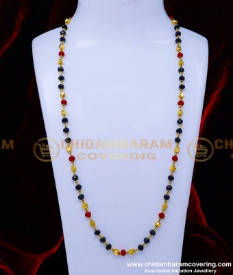 CHN319 - Traditional Long Crystal Beads Chain Designs for Ladies