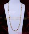 CHN329 - Latest Design Multi Colour Stone Gold Chain Designs Ladies