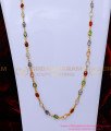 CHN329 - Latest Design Multi Colour Stone Gold Chain Designs Ladies