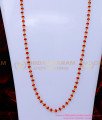 CHN331 - 1 Gram Gold Plated Crystal Kerala Gold Mani Mala Designs