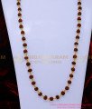 CHN336 - One Gram Gold Plated Men Single Rudraksha Gold Chain Design
