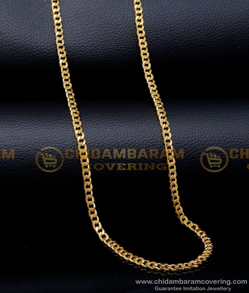 CHN342-LG - 30 Inches First Quality Daily Wear Long Gold Plated Chain Online