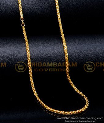 CHN343-LG - 30 Inches New Artificial Marriage Gold Chain Designs for Ladies