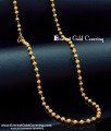 CHN349 -LG - 30 Inches Traditional Daily Use Gold Ball Chain Design for Ladies