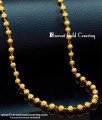 CHN349 -LG - 30 Inches Traditional Daily Use Gold Ball Chain Design for Ladies