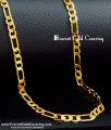 CHN350-LG- 30 Inches Long Sachin Tendulkar Gold Plated Chain for Men