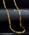 CHN350-LG- 30 Inches Long Sachin Tendulkar Gold Plated Chain for Men