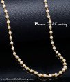 CHN352 - Trendy Daily Use Gold Plated Muthu Mani Mala Designs