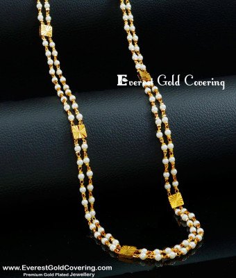 CHN354 - Classic Double Layer Pearl Chain Design for Women