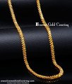 CHN355 - Leaf Cutting Gold Plated Gold Chain Designs for Men