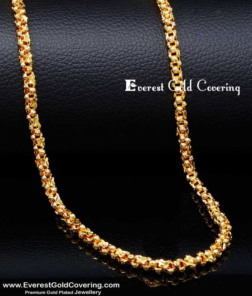 CHN356 - Latest Model Daily Use Thick Long 1 Gram Gold Chain