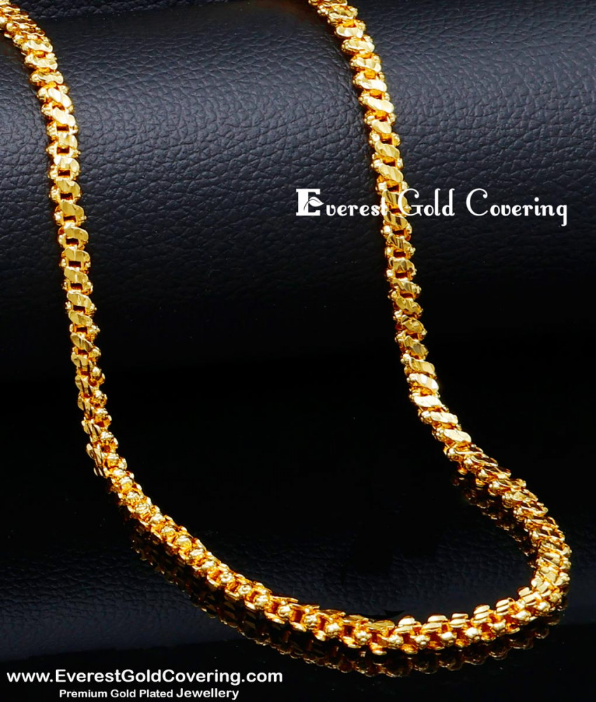 CHN357 - Gold Plated Daily Wear Gold Chain Design for Women
