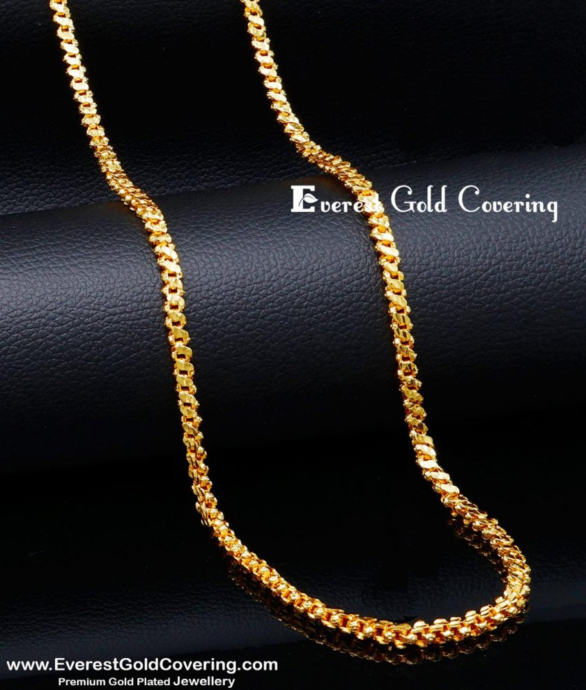 CHN357 - Gold Plated Daily Wear Gold Chain Design for Women
