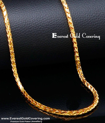CHN358 - New Model Attractive Leaf Cutting Chain Design Gold