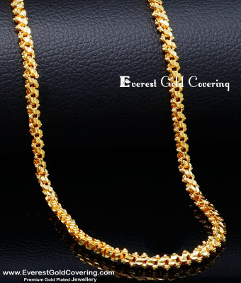 CHN360 - 1 Gram Gold Jewellery Long Gold Chain Design