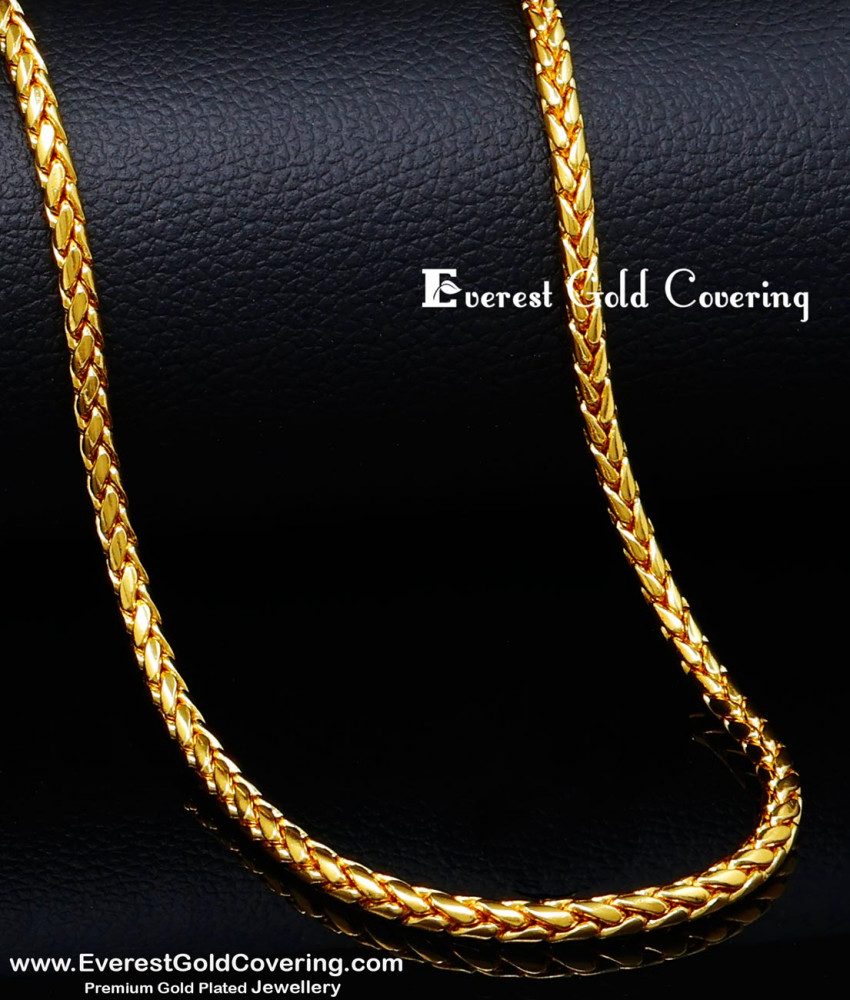 CHN361 -XLG - 36 Inches Female Daily Wear Beautiful Designer Gold Chain Design