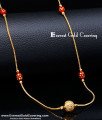 CHN363 - Trendy Gold Plated Lightweight Thin Coral Chain Design