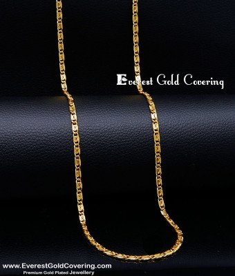 CHN371 - 1 Gram Gold Plated Stylish Gold Chain Design for Female