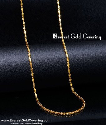 CHN372 – Simple Light Weight Artificial Gold Chain with Guarantee