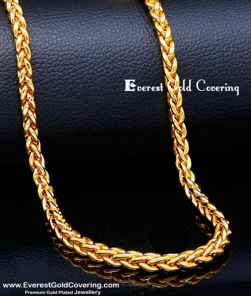CHN378 - First Quality Gold Plated Thick Heavy Gold Chain for Men