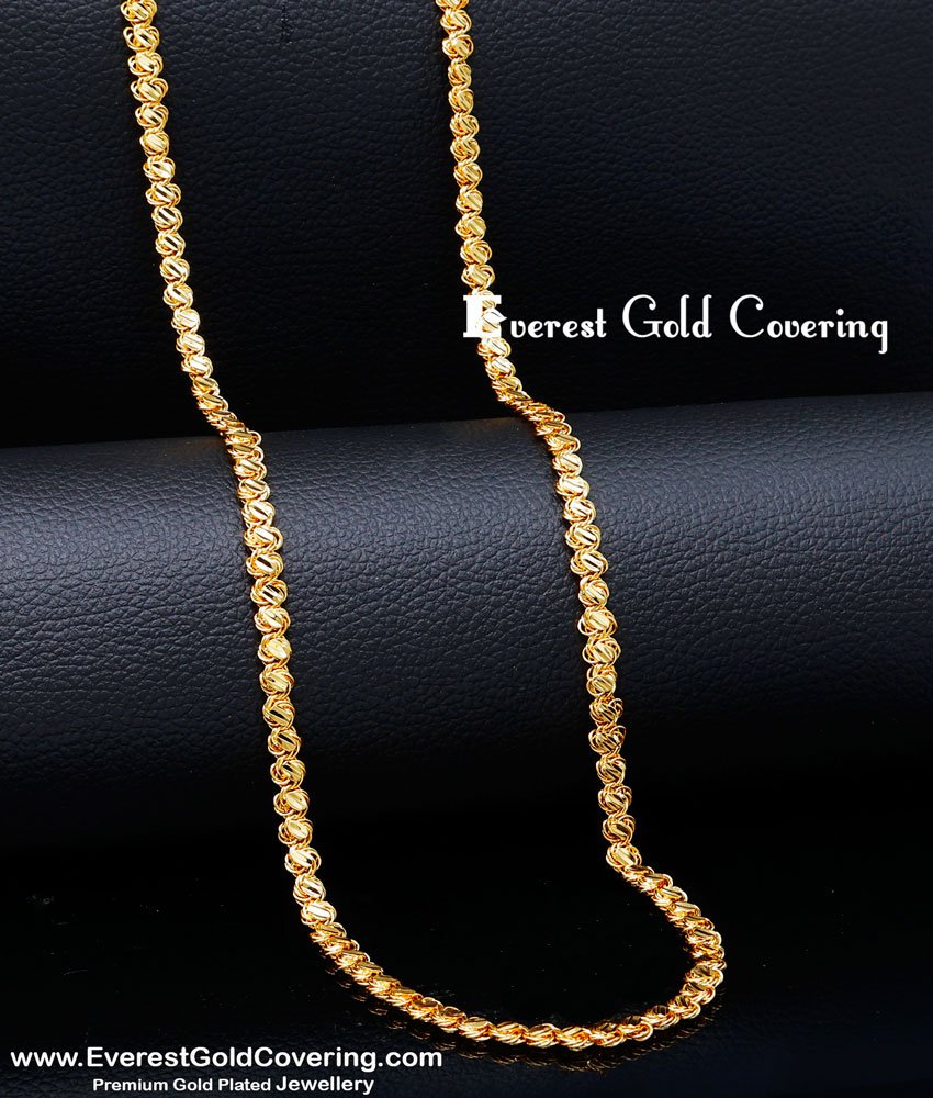 CHN380 – Trendy Daily Wear Imitation Gold Chain Design Online