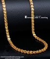 CHN381 -XLG - 36 Buy Heart Design Gold Plated Chain with Guarantee Online