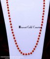 CHN388-LG- 30 Inches Long Coral Beads Chain Designs for Daily Use