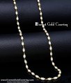 CHN390 - 1 Gram Gold Plated Daily Wear Long Pearl Chain for Women