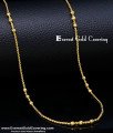 CHN391 - Cute Light Weight Daily Wear Thin Ball Chain Gold Design