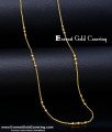 CHN391 - Cute Light Weight Daily Wear Thin Ball Chain Gold Design
