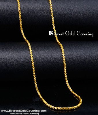 CHN396 - Daily Wear Long Forming 2 Gram Gold Chain Model