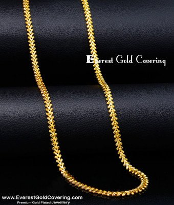 CHN398 - Trendy Leaf Design 2 Gram Gold Forming Chain Model
