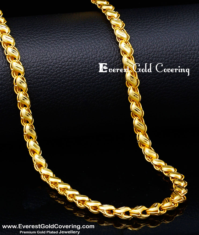 CHN399 - Traditional 2 Gram Gold Sundari Chain Model for Men
