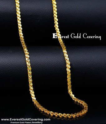 CHN400 - 2 Gram Gold Forming S Cutting Gold Chain Models Mens