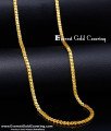 CHN402 - 2 Gram Gold Forming Oval Shape Gold Chain Design For Men