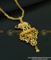 DCHN097 - New Arrival One Gram Gold Designer Elephant Pendant with Chain Buy Online Shopping
