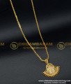DCHN126 - Gold Design Dollar Chain Office Wear Light Weight Locket with Chain Online