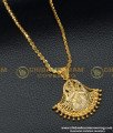 DCHN126 - Gold Design Dollar Chain Office Wear Light Weight Locket with Chain Online