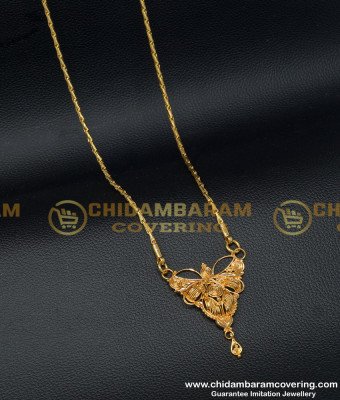 DCHN128 - Traditional Daily Wear Guaranteed Gold Covering Chain with Design Dollar Chain for Ladies