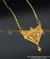 DCHN129 - Buy Indian Gold Plated Traditional Plain Dollar with Chain Online