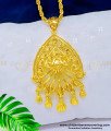 DCHN154 - Attractive Gold Design Pendant with Chain Original Gold Plated Jewellery Online