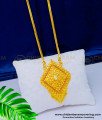 DCHN158 - Real Gold Design White Stone Dollar One Gram Gold Bridal Wear Locket Chain