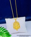 DCHN169 - New Model Ad Stone Lakshmi Dollar with Chain One Gram Gold Jewellery