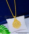DCHN174 - Latest Collection American Diamond White Stone Pendant with Long Chain Online